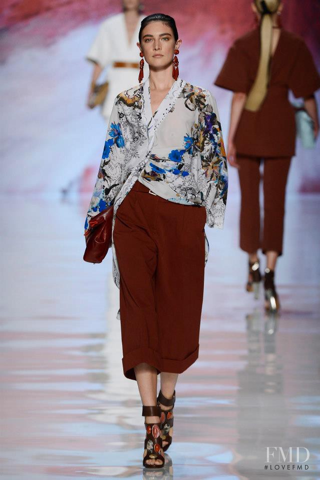 Jacquelyn Jablonski featured in  the Etro fashion show for Spring/Summer 2013