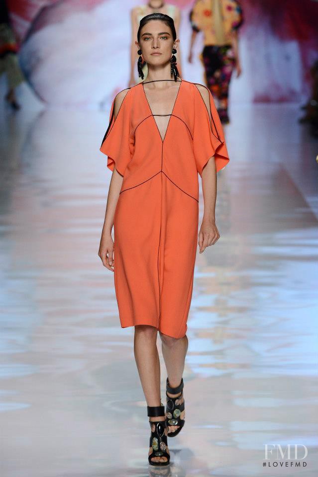 Jacquelyn Jablonski featured in  the Etro fashion show for Spring/Summer 2013