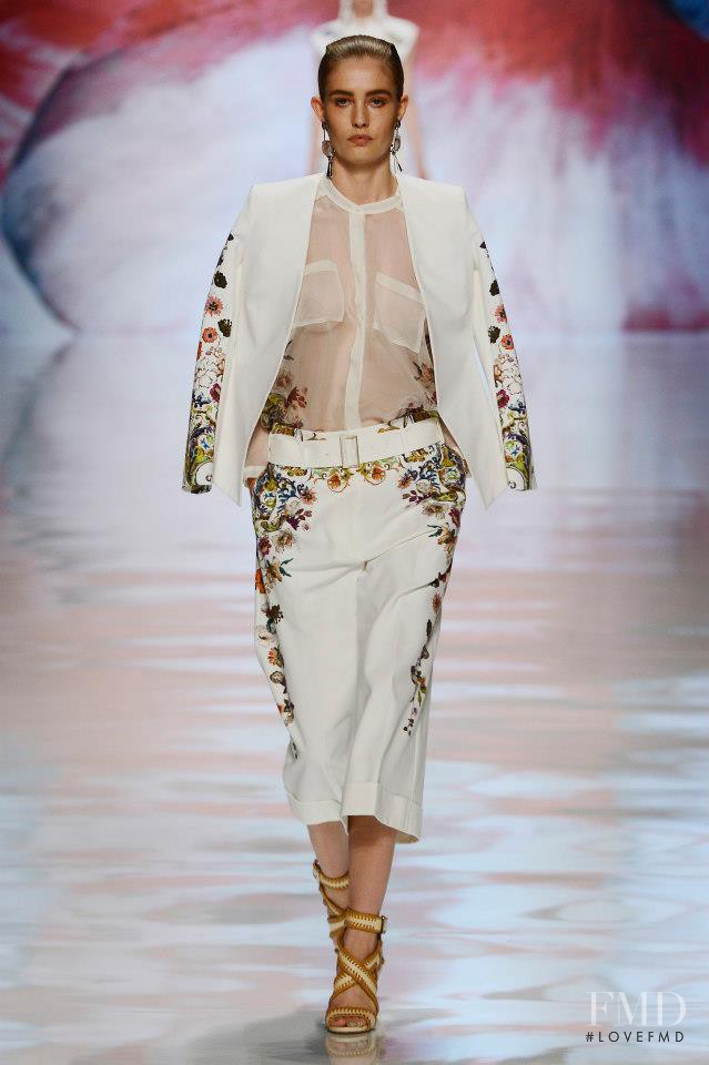 Nadja Bender featured in  the Etro fashion show for Spring/Summer 2013