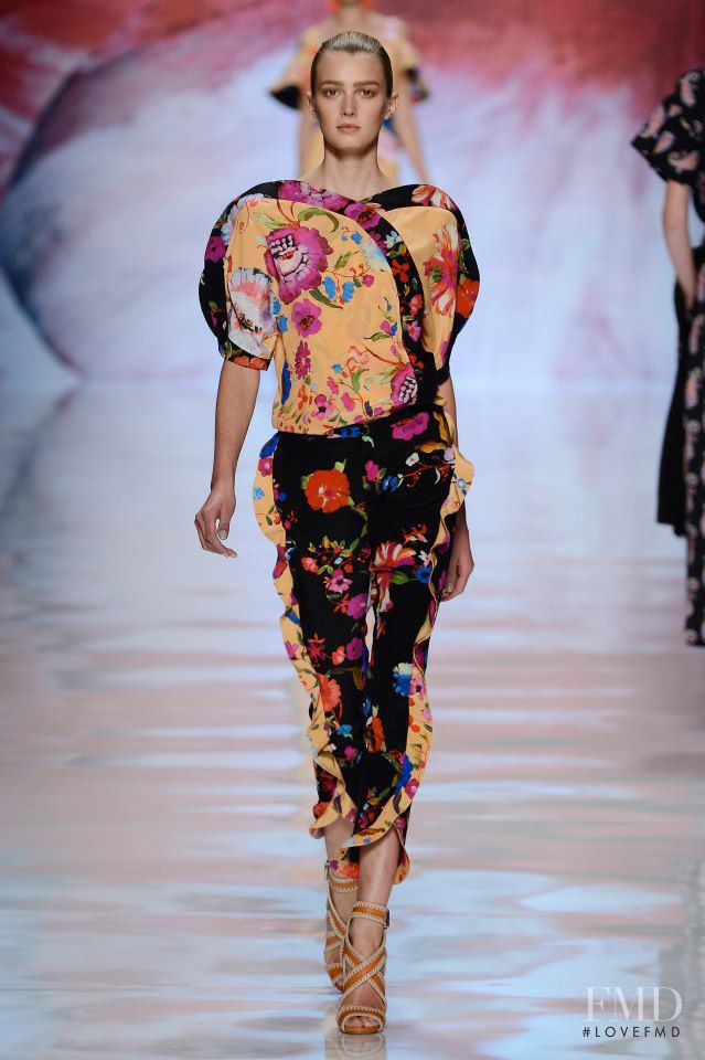 Sigrid Agren featured in  the Etro fashion show for Spring/Summer 2013