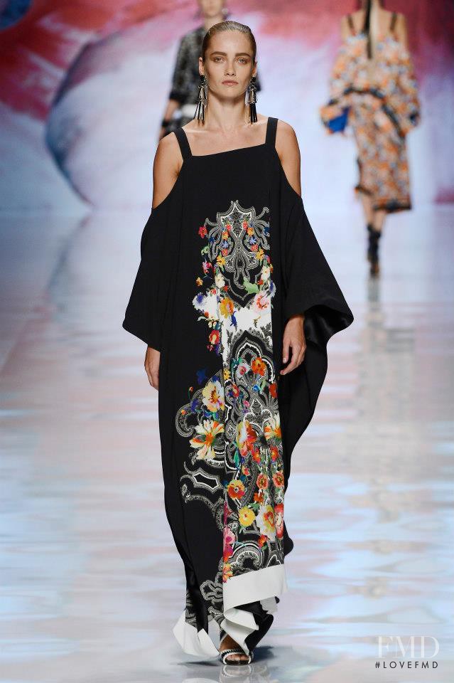 Karmen Pedaru featured in  the Etro fashion show for Spring/Summer 2013