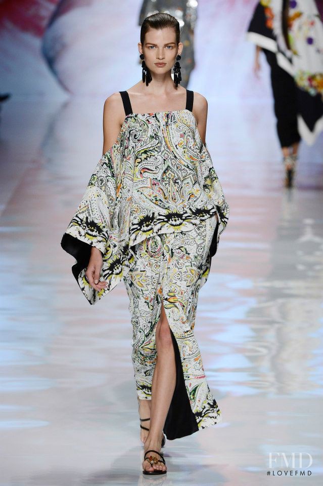 Bette Franke featured in  the Etro fashion show for Spring/Summer 2013