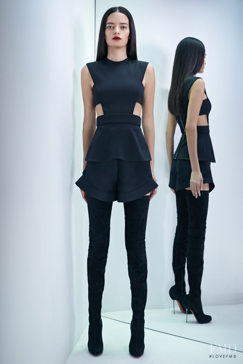 Wanessa Milhomem featured in  the Cushnie Et Ochs fashion show for Pre-Fall 2015