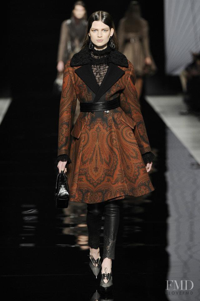 Bette Franke featured in  the Etro fashion show for Autumn/Winter 2012