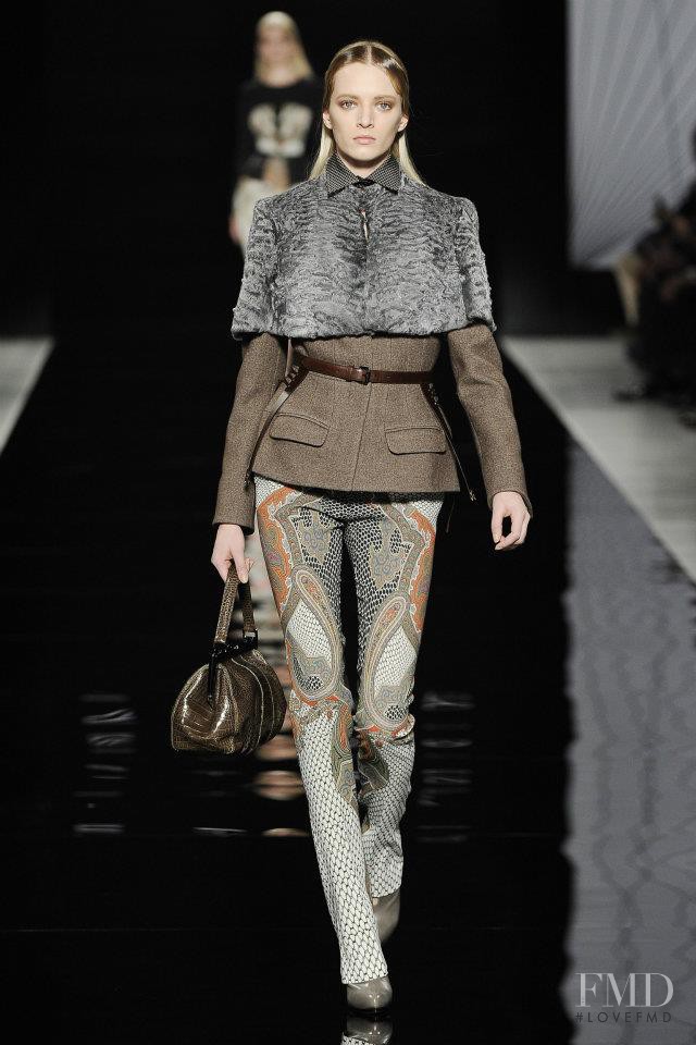 Daria Strokous featured in  the Etro fashion show for Autumn/Winter 2012