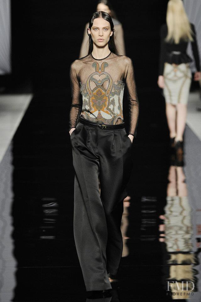Aymeline Valade featured in  the Etro fashion show for Autumn/Winter 2012