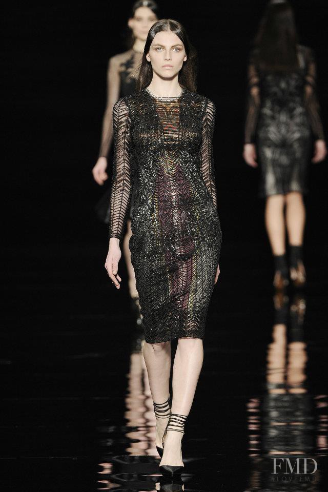 Karlina Caune featured in  the Etro fashion show for Autumn/Winter 2012
