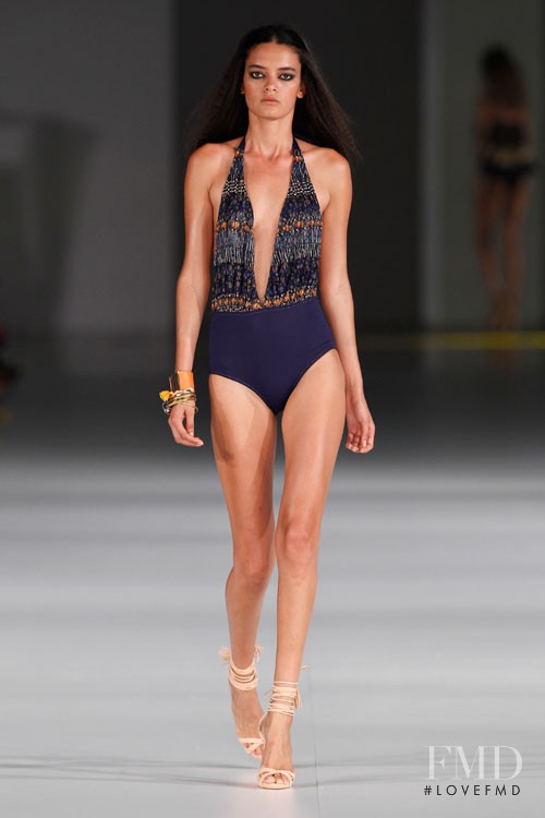 Wanessa Milhomem featured in  the Guillermina Baeza fashion show for Spring/Summer 2014