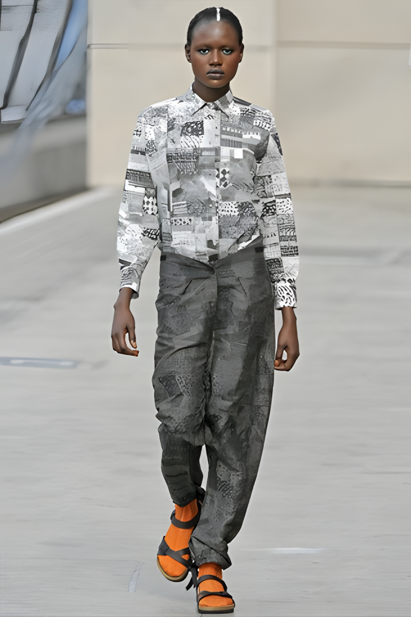 Ajak Deng featured in  the Fashion East fashion show for Spring/Summer 2011