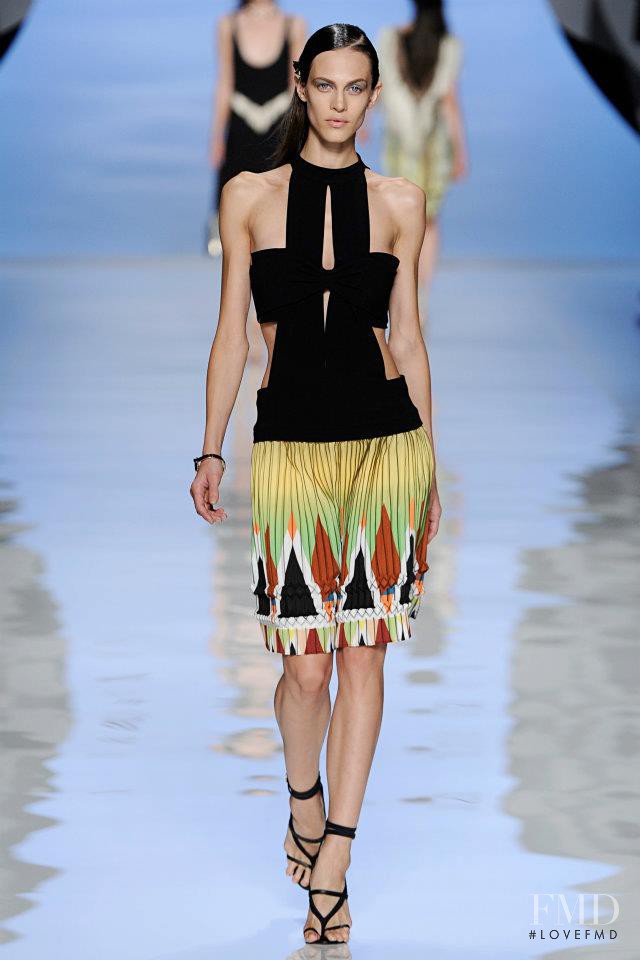 Aymeline Valade featured in  the Etro fashion show for Spring/Summer 2012