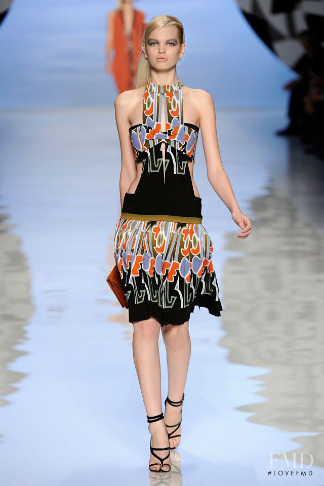 Daphne Groeneveld featured in  the Etro fashion show for Spring/Summer 2012