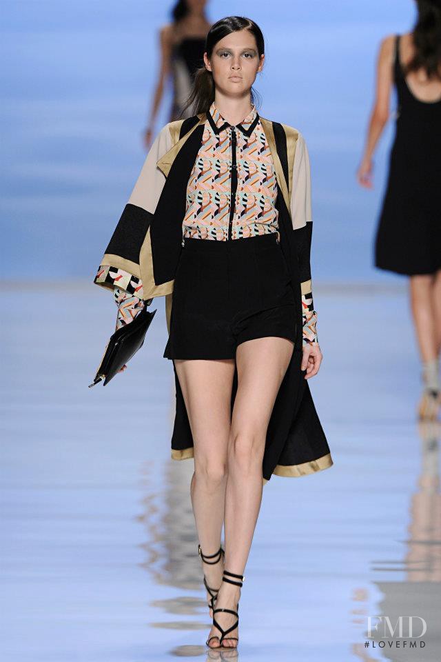 Anais Pouliot featured in  the Etro fashion show for Spring/Summer 2012