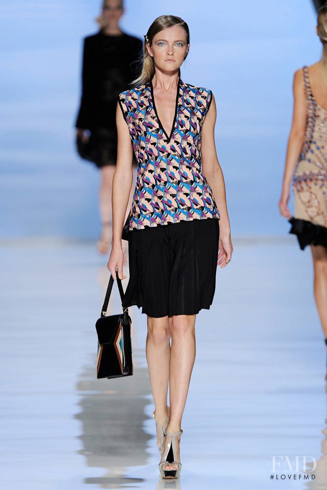 Vlada Roslyakova featured in  the Etro fashion show for Spring/Summer 2012