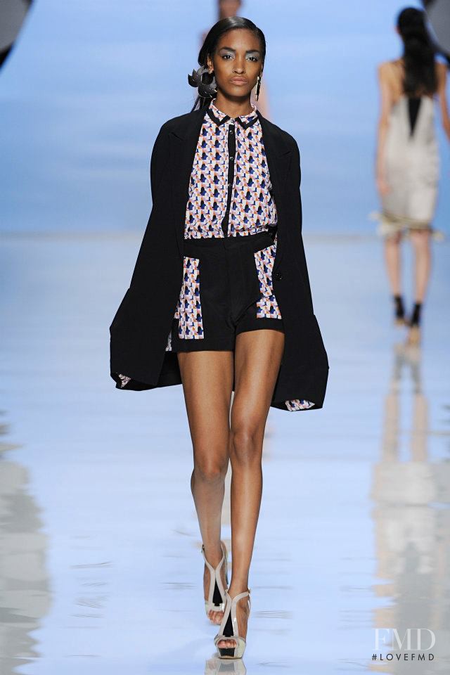 Jourdan Dunn featured in  the Etro fashion show for Spring/Summer 2012