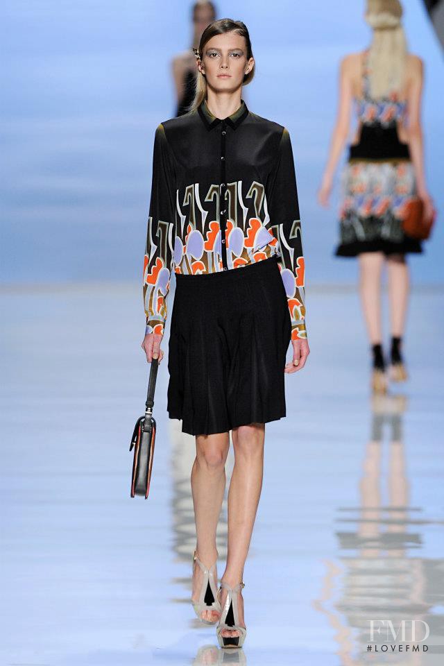 Sigrid Agren featured in  the Etro fashion show for Spring/Summer 2012