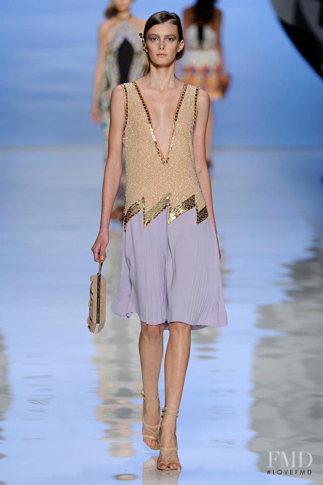 Sigrid Agren featured in  the Etro fashion show for Spring/Summer 2012