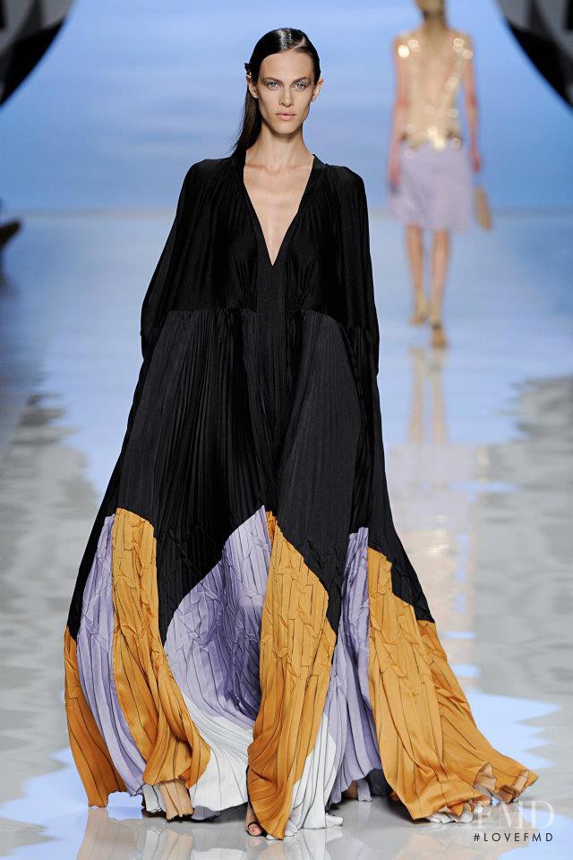 Aymeline Valade featured in  the Etro fashion show for Spring/Summer 2012
