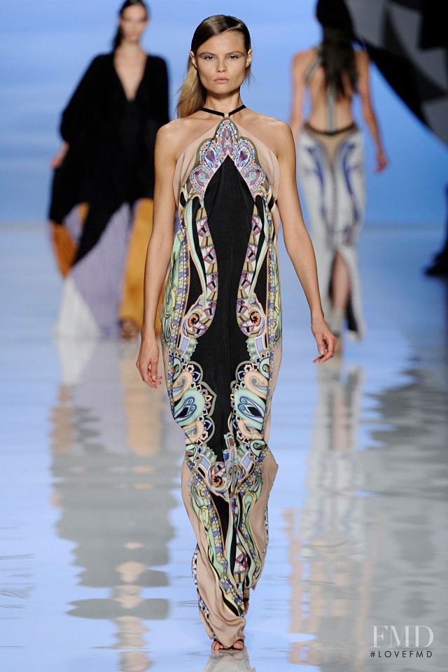 Magdalena Frackowiak featured in  the Etro fashion show for Spring/Summer 2012