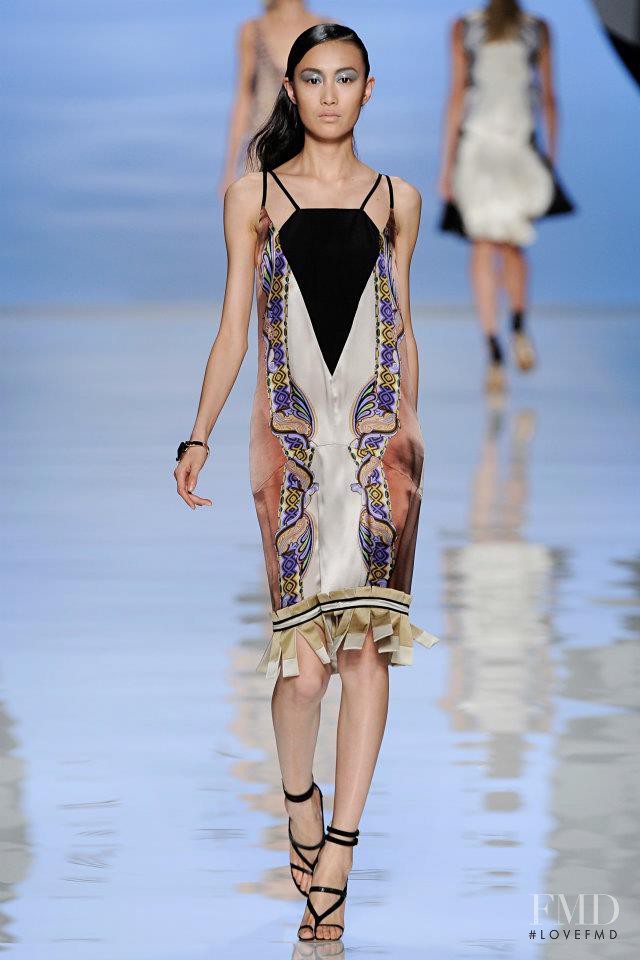 Shu Pei featured in  the Etro fashion show for Spring/Summer 2012