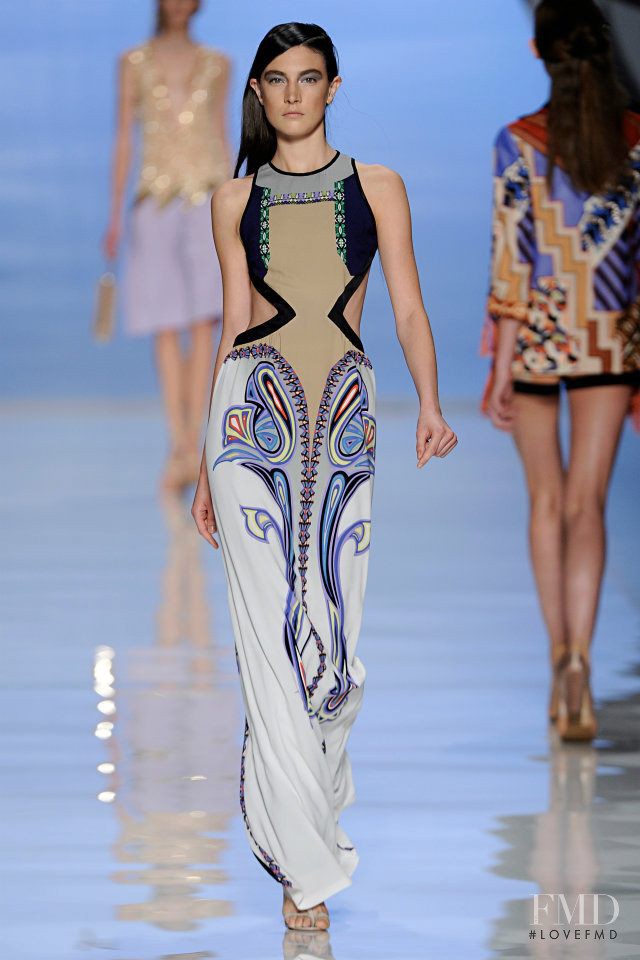Jacquelyn Jablonski featured in  the Etro fashion show for Spring/Summer 2012