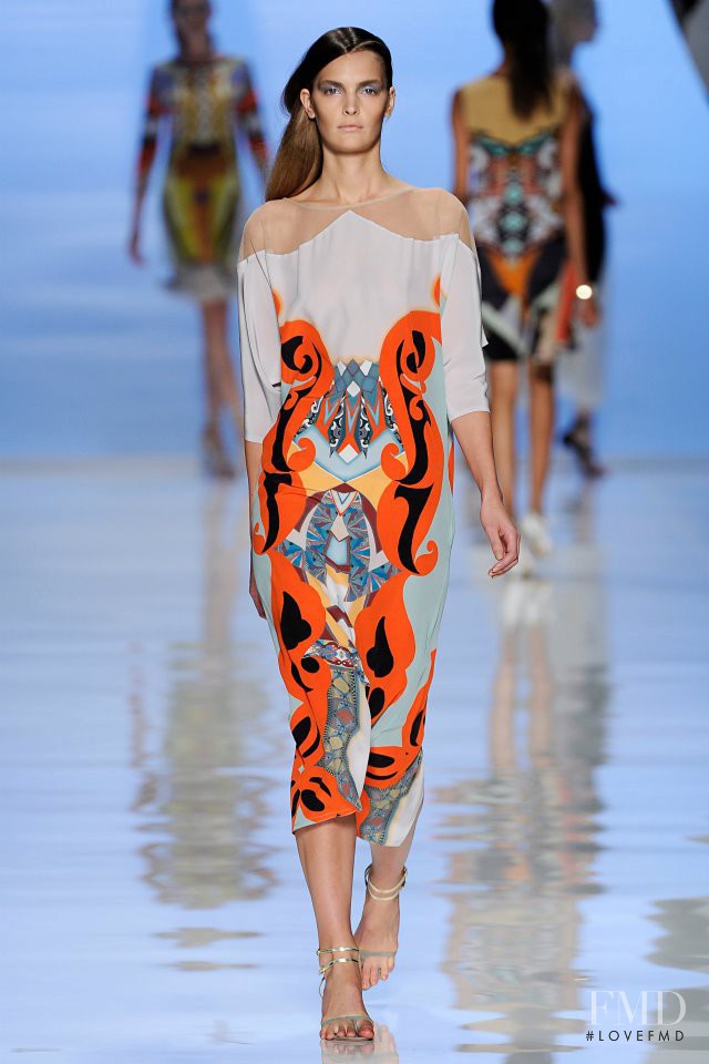 Gertrud Hegelund featured in  the Etro fashion show for Spring/Summer 2012