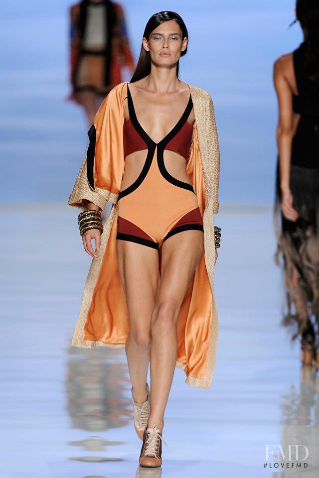 Bianca Balti featured in  the Etro fashion show for Spring/Summer 2012