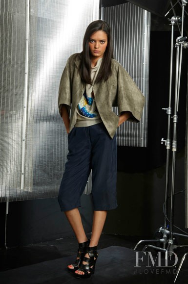 Wanessa Milhomem featured in  the Nicole Miller fashion show for Resort 2012