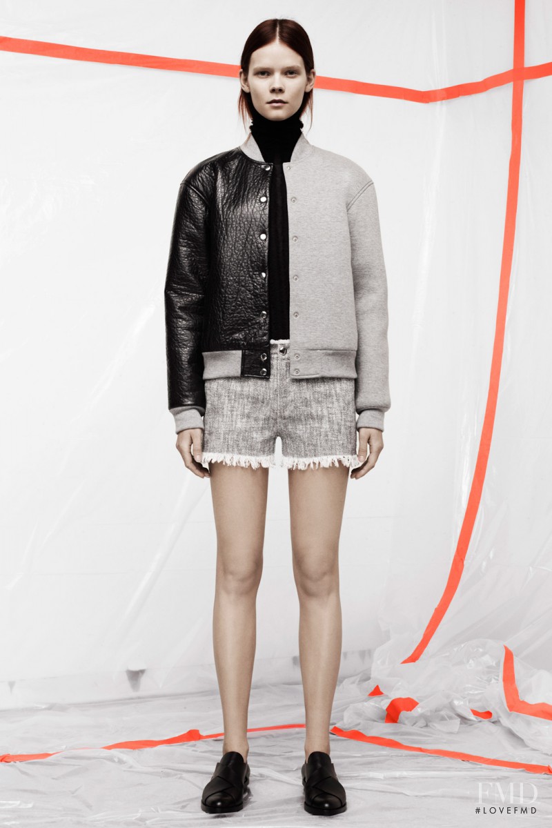 Irina Kravchenko featured in  the Alexander Wang fashion show for Pre-Fall 2014