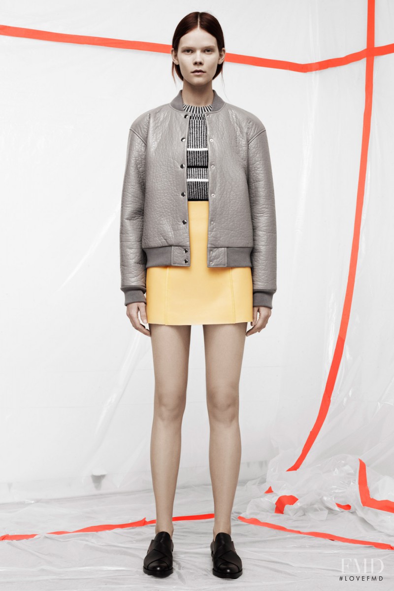 Irina Kravchenko featured in  the Alexander Wang fashion show for Pre-Fall 2014