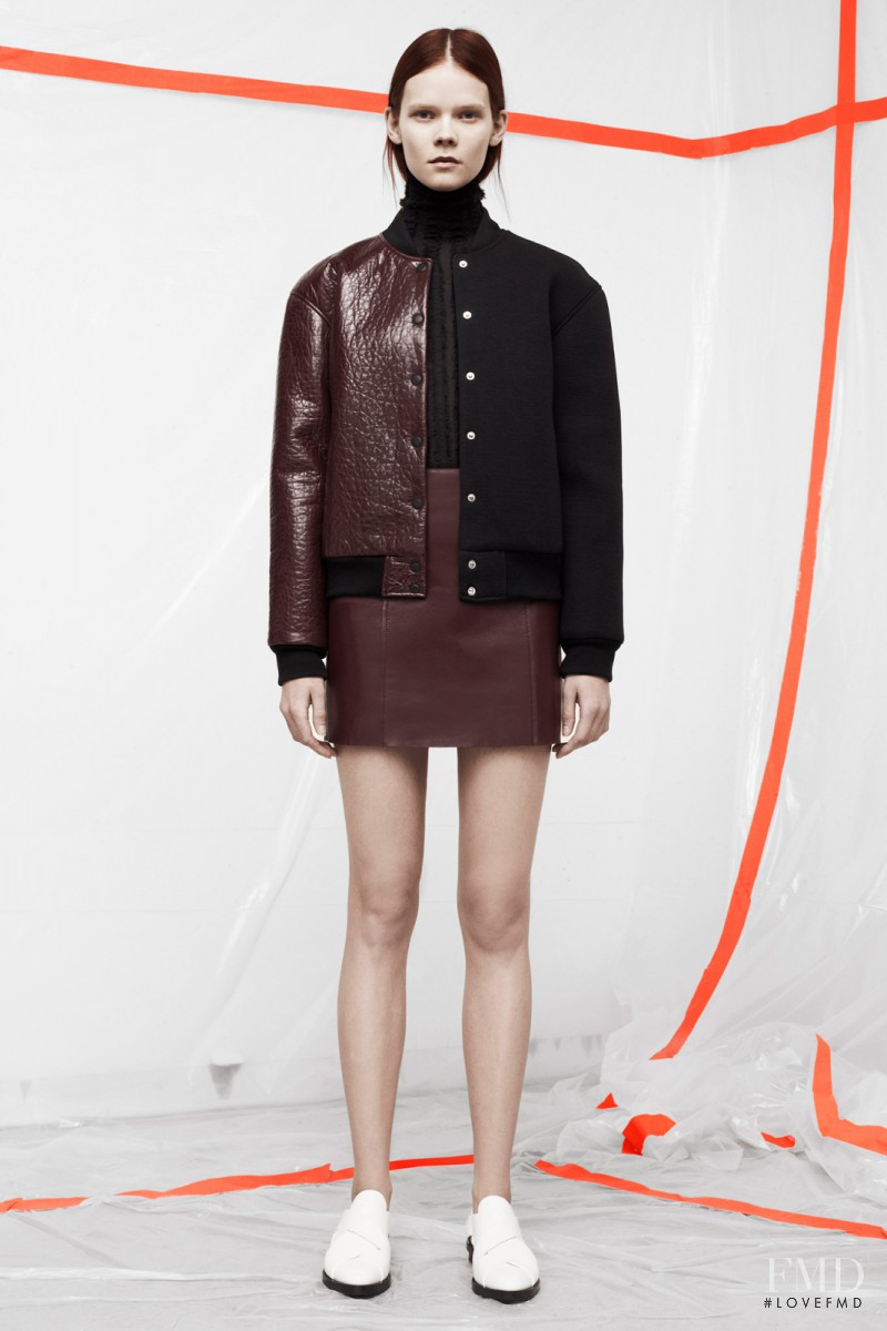 Irina Kravchenko featured in  the Alexander Wang fashion show for Pre-Fall 2014