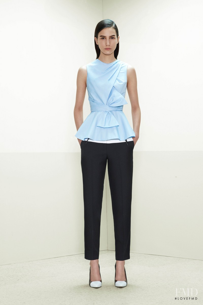 Mijo Mihaljcic featured in  the Prabal Gurung fashion show for Pre-Fall 2014