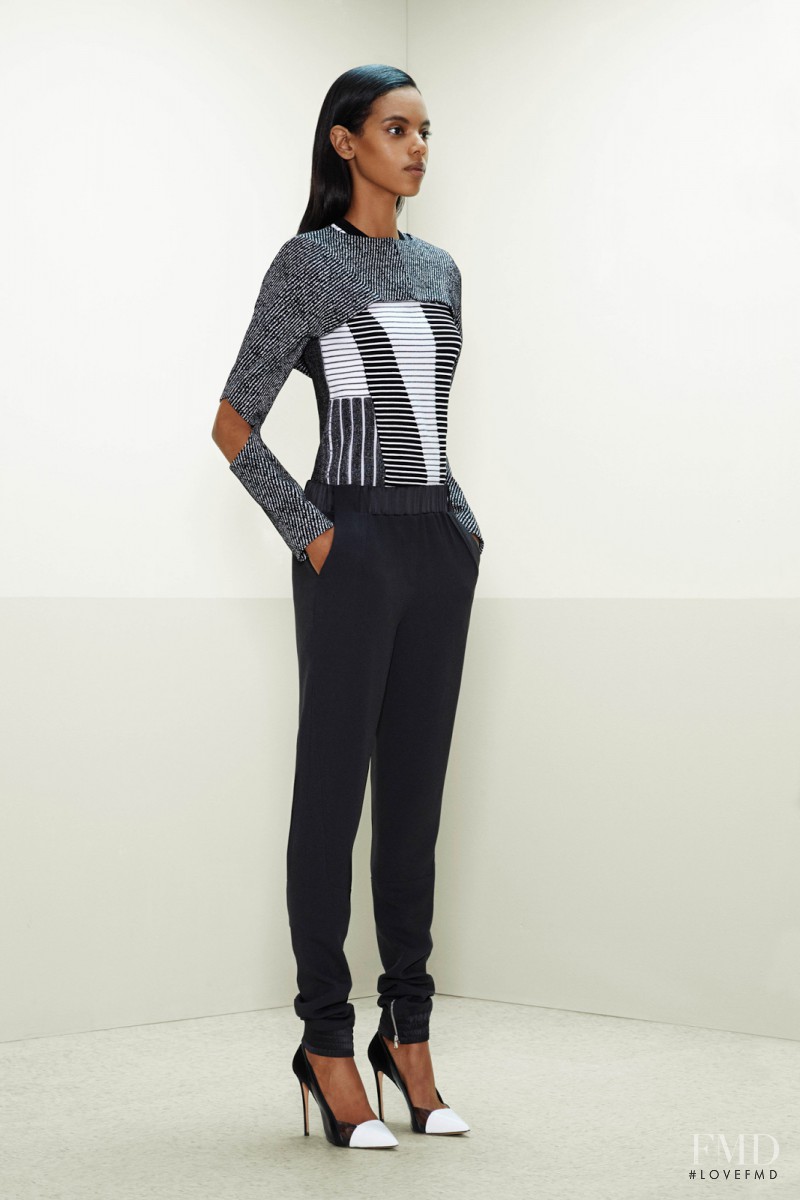 Grace Mahary featured in  the Prabal Gurung fashion show for Pre-Fall 2014