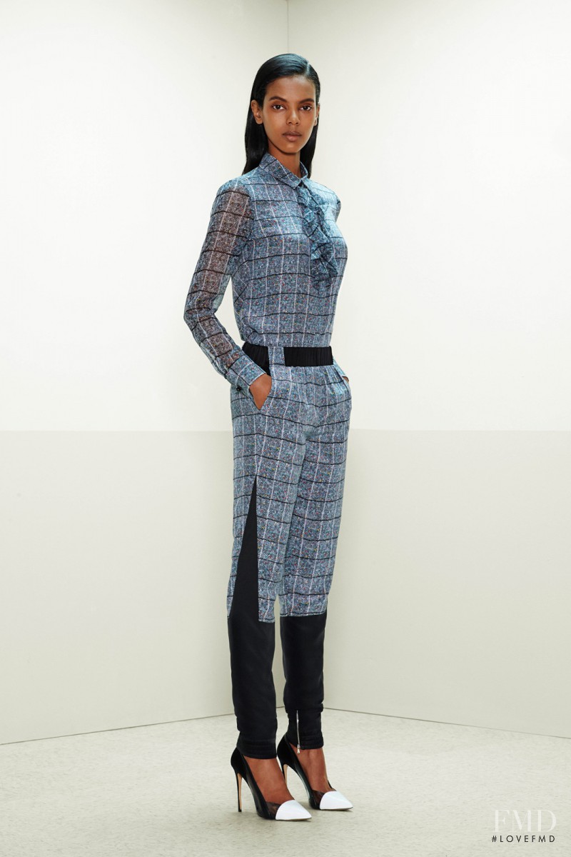Grace Mahary featured in  the Prabal Gurung fashion show for Pre-Fall 2014