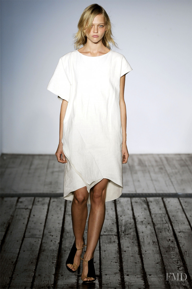Sasha Pivovarova featured in  the Zero + Maria Cornejo fashion show for Spring/Summer 2010