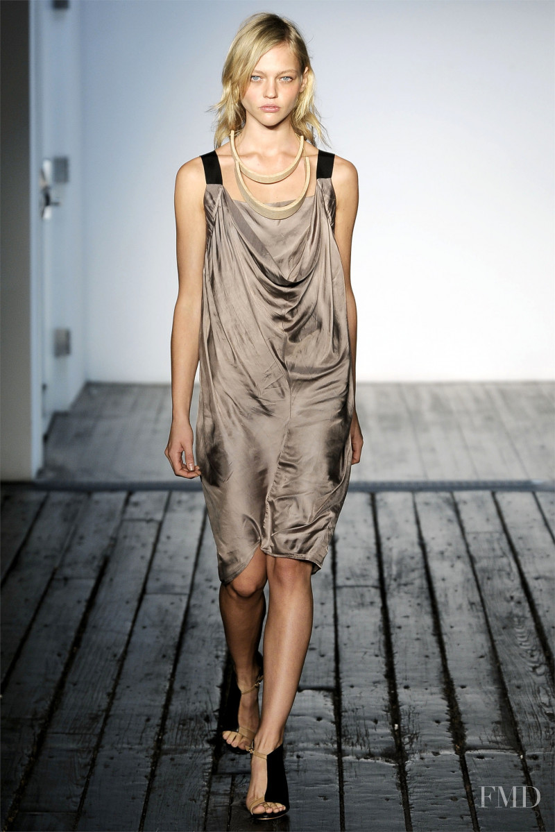 Sasha Pivovarova featured in  the Zero + Maria Cornejo fashion show for Spring/Summer 2010