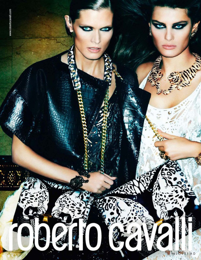 Isabeli Fontana featured in  the Roberto Cavalli advertisement for Spring/Summer 2013