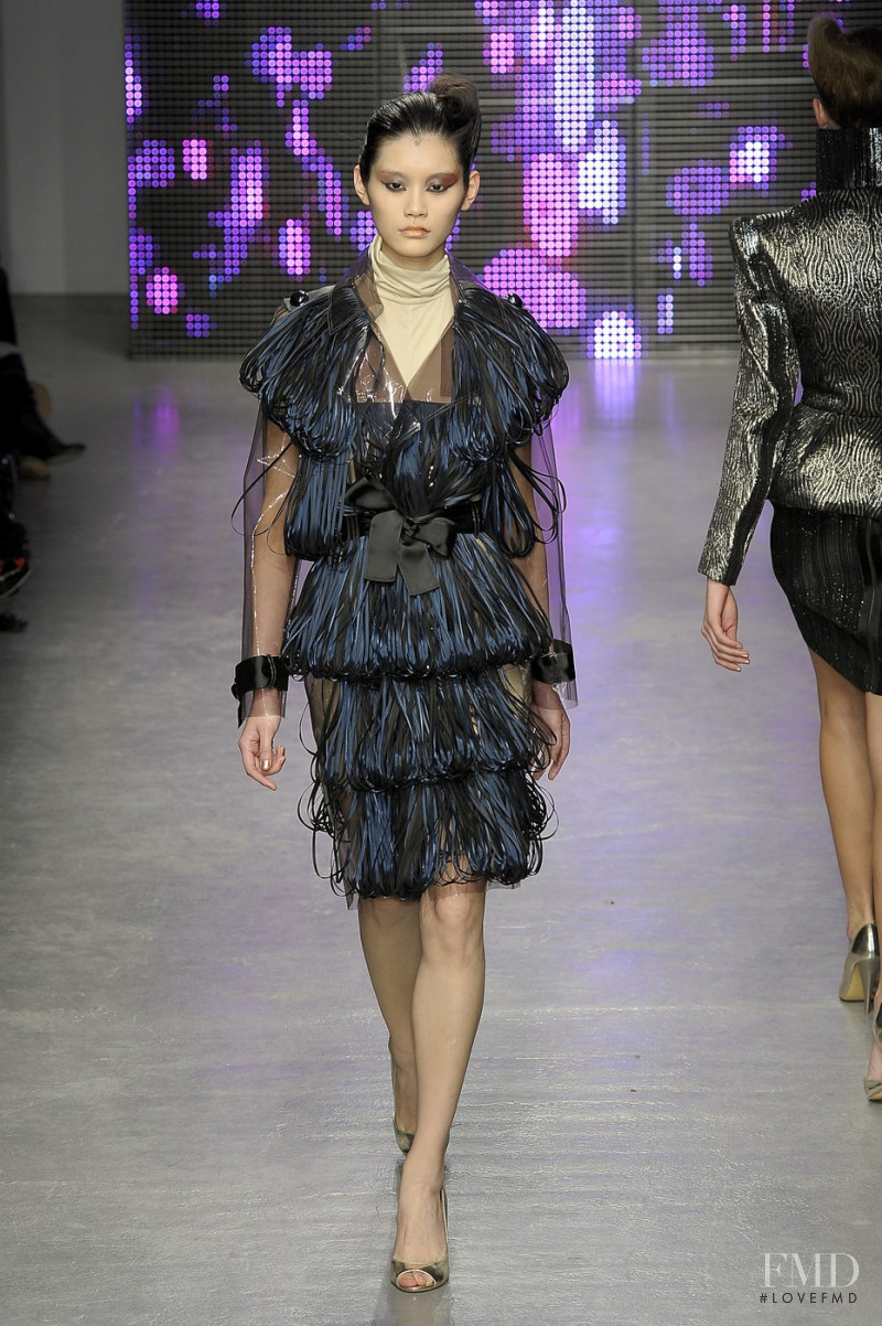 Ming Xi featured in  the Ashley Isham fashion show for Autumn/Winter 2010