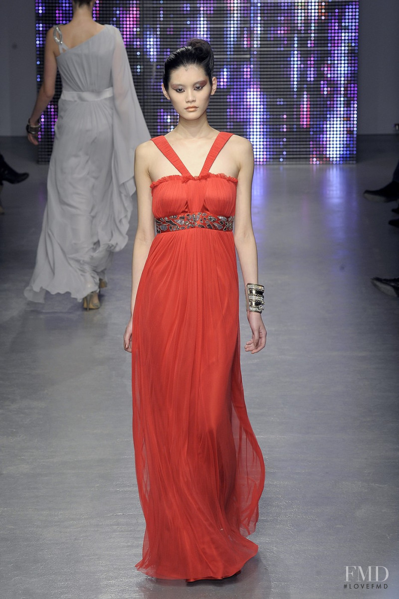 Ming Xi featured in  the Ashley Isham fashion show for Autumn/Winter 2010
