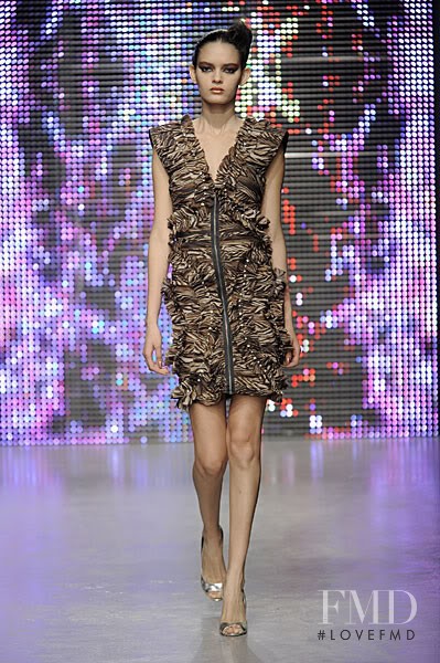 Wanessa Milhomem featured in  the Ashley Isham fashion show for Autumn/Winter 2010