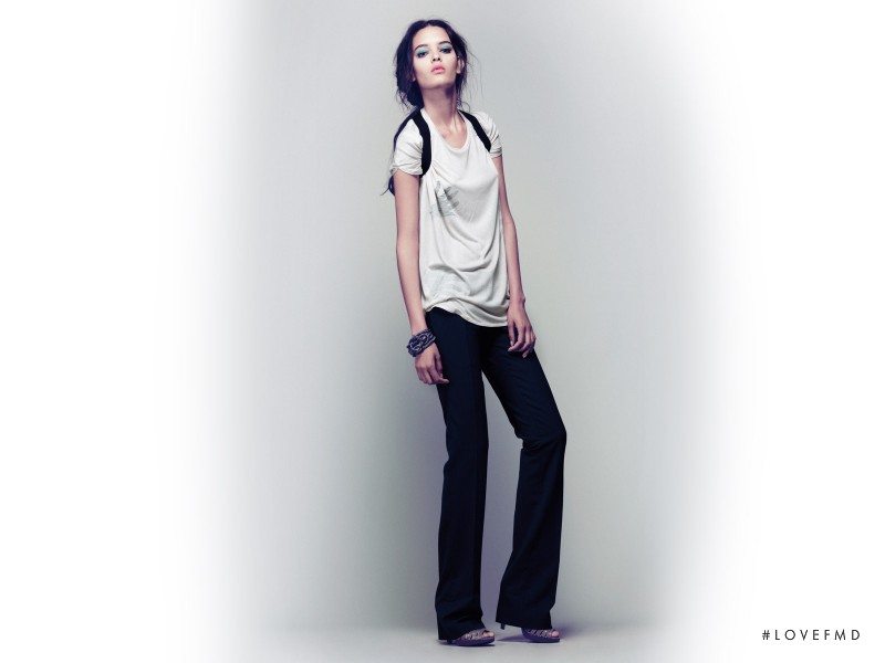 Wanessa Milhomem featured in  the Intropia Silver Line lookbook for Spring/Summer 2010