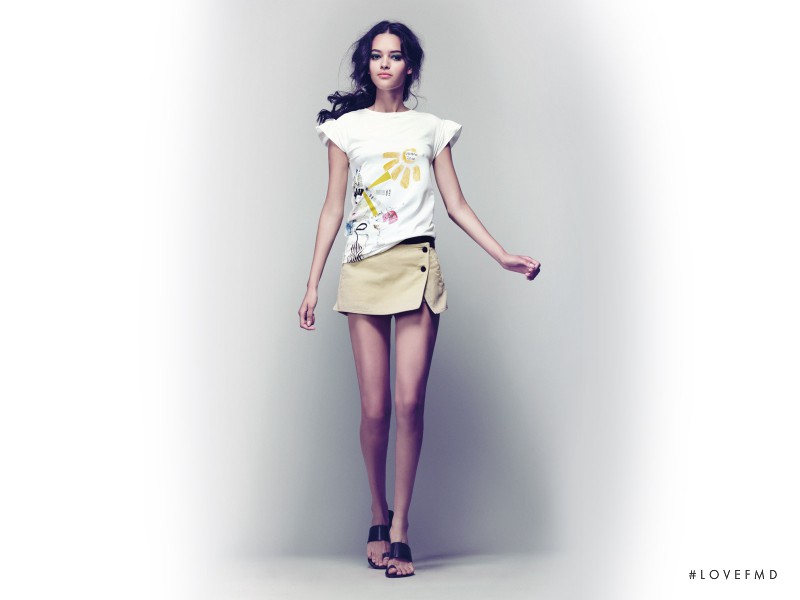 Wanessa Milhomem featured in  the Intropia Silver Line lookbook for Spring/Summer 2010