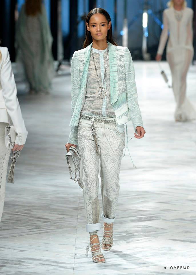 Malaika Firth featured in  the Roberto Cavalli fashion show for Spring/Summer 2014