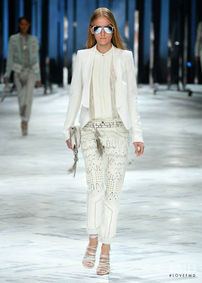 Katerina Ryabinkina featured in  the Roberto Cavalli fashion show for Spring/Summer 2014