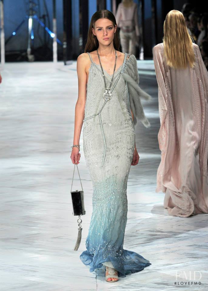 Esther Heesch featured in  the Roberto Cavalli fashion show for Spring/Summer 2014