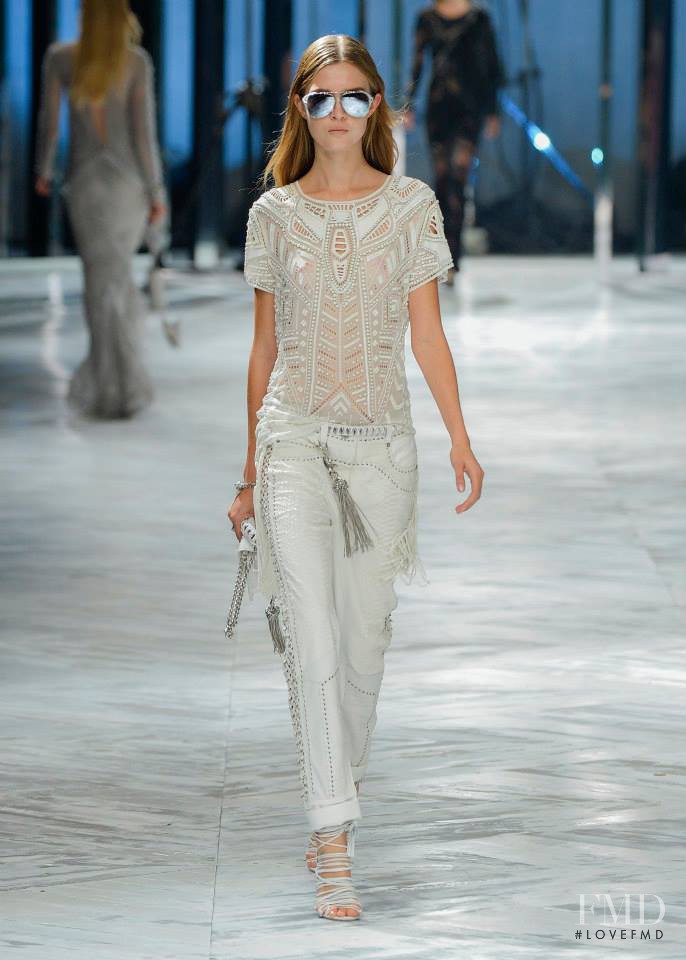Josephine Skriver featured in  the Roberto Cavalli fashion show for Spring/Summer 2014