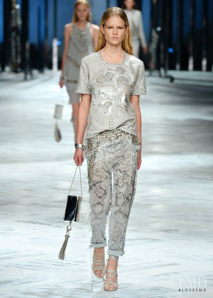 Anna Ewers featured in  the Roberto Cavalli fashion show for Spring/Summer 2014
