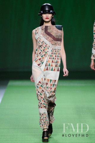 Ming Xi featured in  the Martin Lamothe fashion show for Autumn/Winter 2012