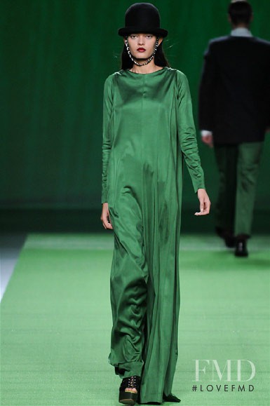 Wanessa Milhomem featured in  the Martin Lamothe fashion show for Autumn/Winter 2012