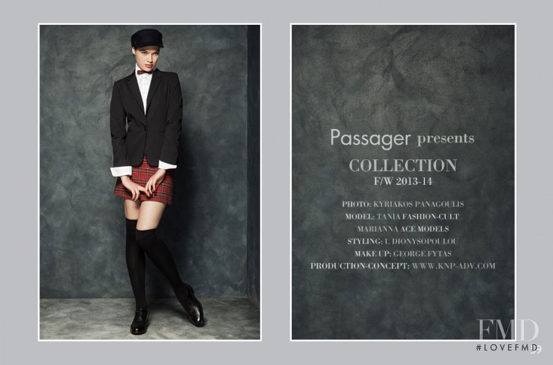 Marianna Eremenko featured in  the Passager lookbook for Autumn/Winter 2013