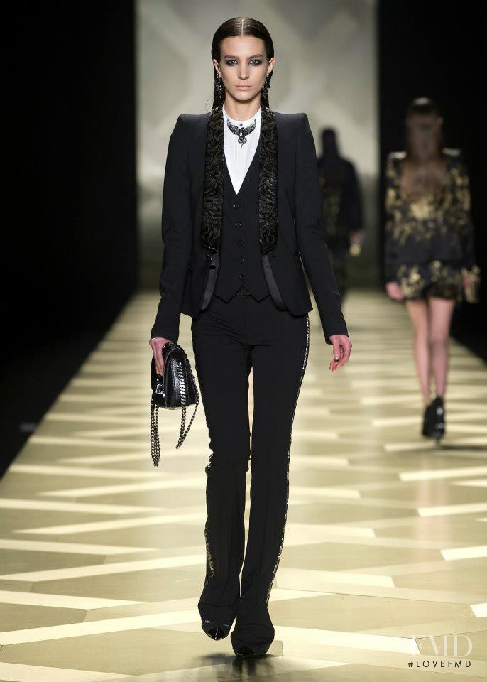 Mijo Mihaljcic featured in  the Roberto Cavalli fashion show for Autumn/Winter 2013